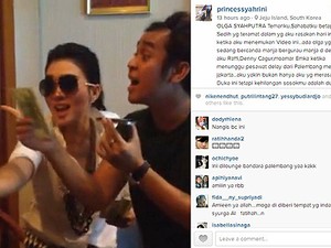 Syahrini Kirim Doa dari Korea untuk Olga Syahputra