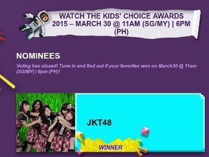 Banzai! JKT48 Raih Kids Choice Awards 2015