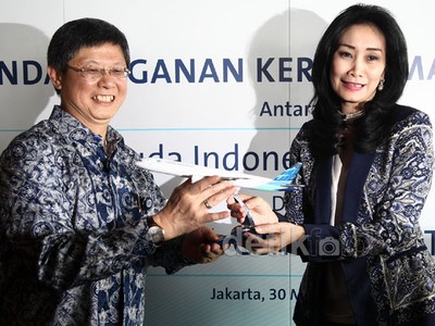 Garuda Indonesia dan BCA Jalin Kerja Sama