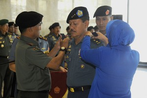 Bersama 26 Perwira Tinggi Lainnya, Wakasal Mendapat Kenaikan Pangkat