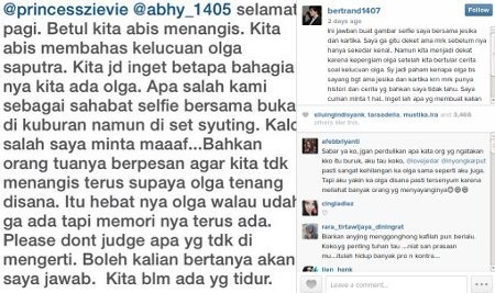 Selfie Saat Olga Syahputra Meninggal, Ini Kata Bertrand Antolin