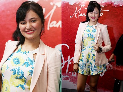 Gaya Marshanda dengan Jumpsuit Pendek