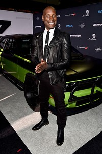 Sama seperti dalam film, Tyrese Gibson selalu tersenyum lebar. Alberto E. Rodriguez/Getty Images/detikFoto.