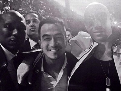 Joe Taslim dan Vin Diesel Akrab di Premiere Furious 7 Hollywood
