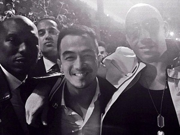 Joe Taslim dan Vin Diesel Akrab di Premiere Furious 7 Hollywood