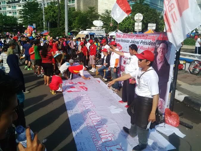 Aksi Dukung Ahok Terus Berlanjut, Kali Ini Minta Bubarkan Tim Angket