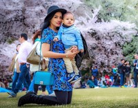 Titi bersama Juna. (Instagram/Titi Kamal)