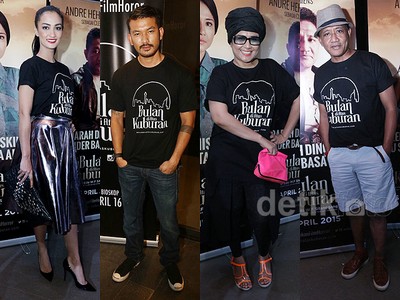 Suasana Pemutaran Film Bulan di Atas Kuburan