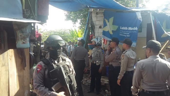 Tim Gegana Sisir Lokasi Ledakan di Tanah Abang