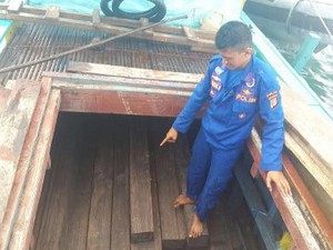 Polda Kaltim Tangkap Kapal Penyelundup Kayu Tujuan Malaysia