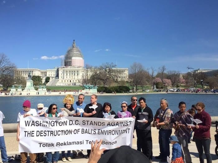 Dari Capitol Hill, WNI Kirim Pesan Tolak Reklamasi Teluk Benoa