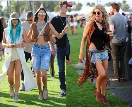 Adu Seksi Para Seleb di Festival Coachella, Miley Cyrus Kembali Foto Topless