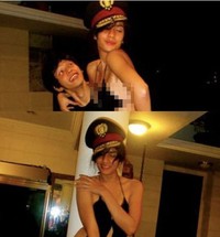 Sebelum menikah dengan Eno 'Netral', Nadila Ernesta juga sempat mengguncang dunia internet lewat foto nakalnya di berbagai forum. Posenya bersama pria dengan memakai topi polisi ramai dibicarakan saat itu. (Forum)