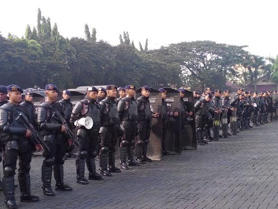 3 Ribu Personel Brimob Pamer Kekuatan Pengamanan Peringatan KAA