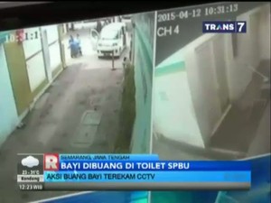 Aksi Buang Bayi di SPBU Terekam CCTV