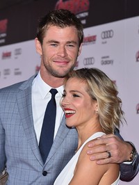 Elsa Pataky terlihat sumringah. Alberto E. Rodriguez/Getty Images/detikFoto.