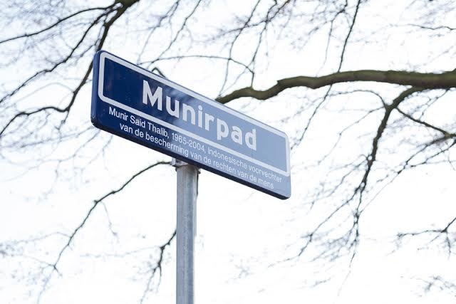 Nama Munir Resmi Jadi Nama Jalan di Den Haag