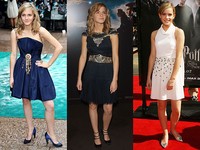 Di premiere film 'Harry Potter And The Order Of The Phoenix' di London, Paris dan Hollywood pada 2007 silam, Emma mengubah warna rambutnya menjadi pirang. (MJ Kim/Getty Images;  Pascal Le Segretain/Getty Images; Frederick M. Brown/Getty Images)