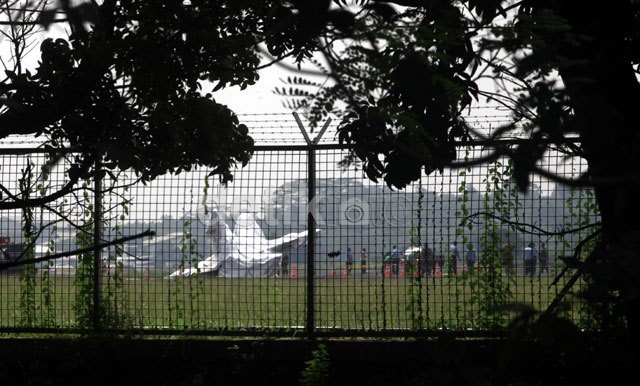 Pesawat F-16 yang Terbakar Tiba di Indonesia pada Juli 2014