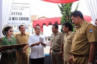 Menteri Marwan Salut, Desa Cibodas Gotong Royong Bangun BUMDes