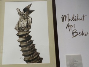 Kolaborasi Seni dan Puisi di Pameran Melihat Api Bekerja