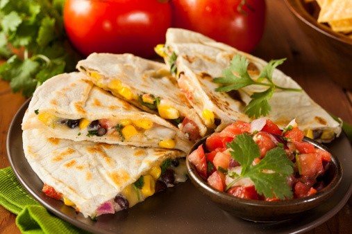 Bahan-bahan utama untuk Jaskue Quesadilla
