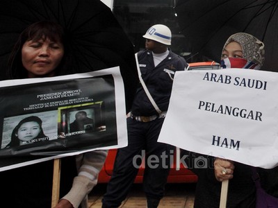 Aksi Kecam Eksekusi Mati Dua TKI