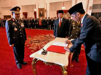 Badrodin Haiti Resmi Jadi Kapolri