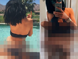 Makin Seksi! Kylie Jenner Pamer Bokong di Pinggir Kolam Renang