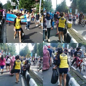 Saat Gadis Pemungut Sampah Curi Perhatian Pengunjung CFD Bandung