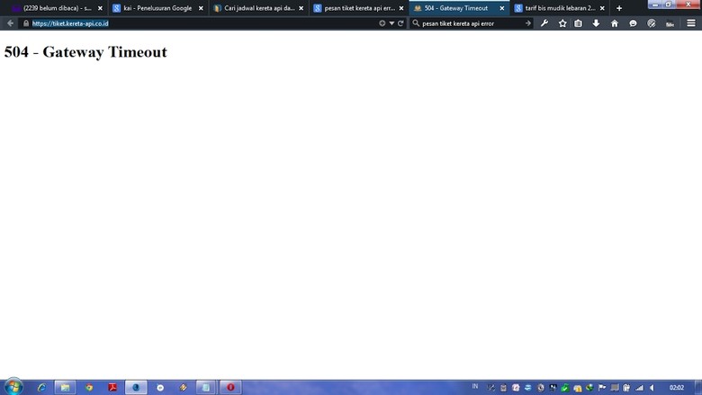 Pesan Tiket KA Lebaran: 'Gateway Timeout' hingga Hoki-hokian