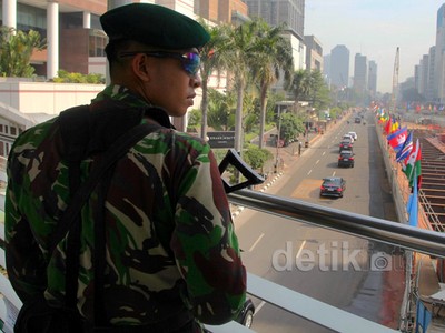 Pengamanan Peringatan KAA di Bundaran HI