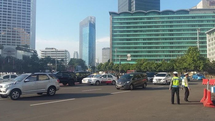 Peringatan KAA, Lalin Bundaran HI dan Sekitarnya Lengang