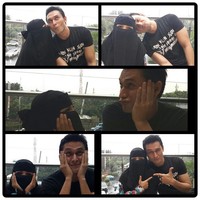 Foto Indra Bruggman dan artis bercadar, Soraya Abdullah yang menuai kontroversi karena cenderung cukup mesra. (Instagram/Umm Shaheed Jannah)
