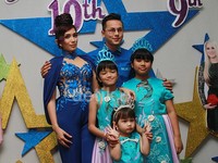 Andhika Pratama dan Ussy menggelar acara ulang tahun dua putri mereka, Syafa Al Zahra dan Nur Amalia Putri di Hotel Century Jakarta akhir pekan lalu. Pool/Gus Mun/detikFoto.