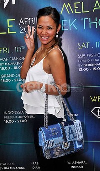 Shanty saat ditemui di sebuah acara fashion show di Senayan City, Senayan, Jakarta akhir pekan lalu. Pool/Noel/detikFoto.