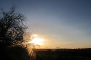Menikmati Sunrise di Lereng Gunung Tambora