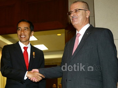 Jokowi Lakukan Pertemuan dengan PM Palestina