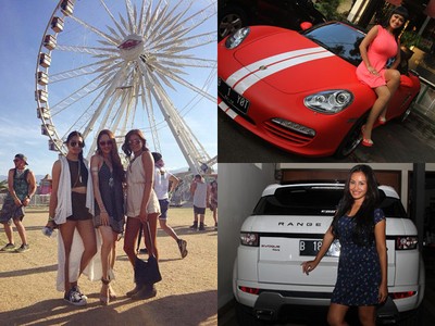 Cinta Laura Eksis di Coachella, Mobil Mewah Para Janda Cantik