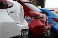 Bagian belakang mobil All New Mazda2.