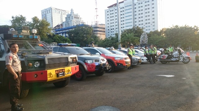 Jelang Kedatangan Pemimpin Negara di Istana, 230 Personel Brimob Siaga