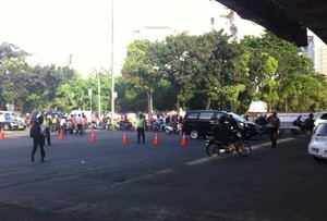 Jalan Gatot Subroto Steril, Kendaraan dari Mampang-Cawang Dibuang ke Kuningan