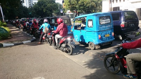 Dampak Pengalihan Jalan Medan Merdeka Barat Ditutup, Jalan Juanda Macet Parah