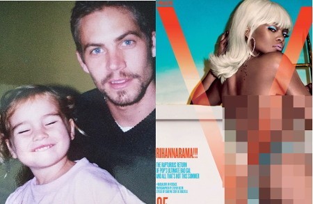 Putri Paul Walker Kenang Sang Ayah, Rihanna Topless (Lagi) untuk Majalah