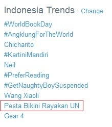 Pesta Bikini Rayakan UN Jadi Trending Topic Indonesia