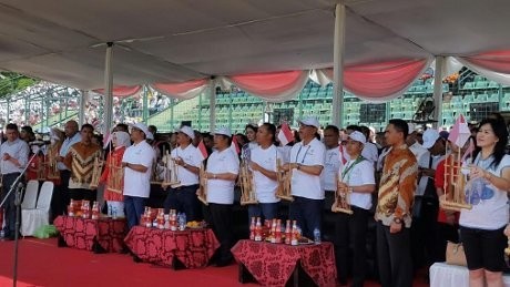 20 Ribu Pemain Angklung Tercapai dalam Museum Rekor Dunia Indonesia