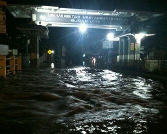 Kali Pepe Meluap, Kawasan Solo Utara Tergenang