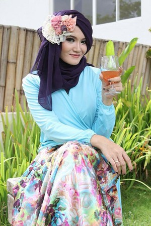 Foto: Ketika Peserta Sunsilk Hijab Hunt 2015 Bergaya dengan Nuansa Floral