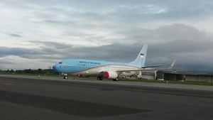 JK dan Puan Maharani Tiba di Bandara Husein Sastranegara