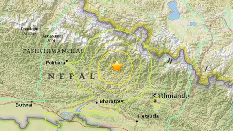 Gempa 7,9 SR di Nepal Tewaskan Puluhan Orang